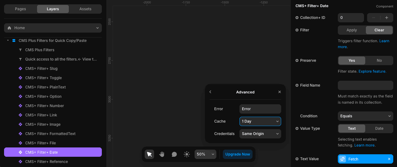 Showing optional, but highly recommending setting to cache the value for 1 day.