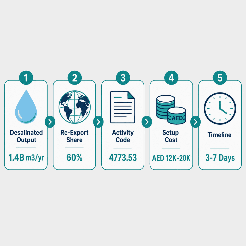 Infographic: Water Treatment Equipment Trading License in Dubai: Cost and Requirements
