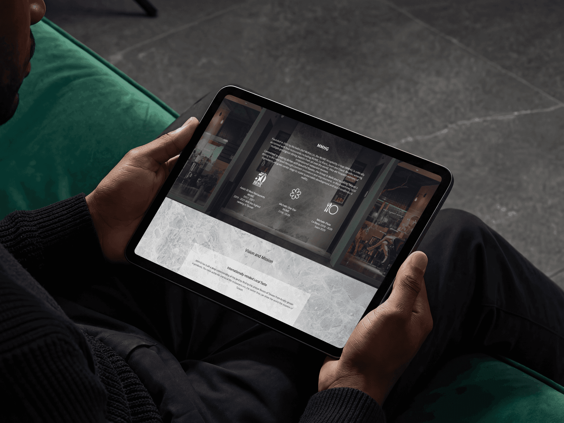 mmhg website ipad view