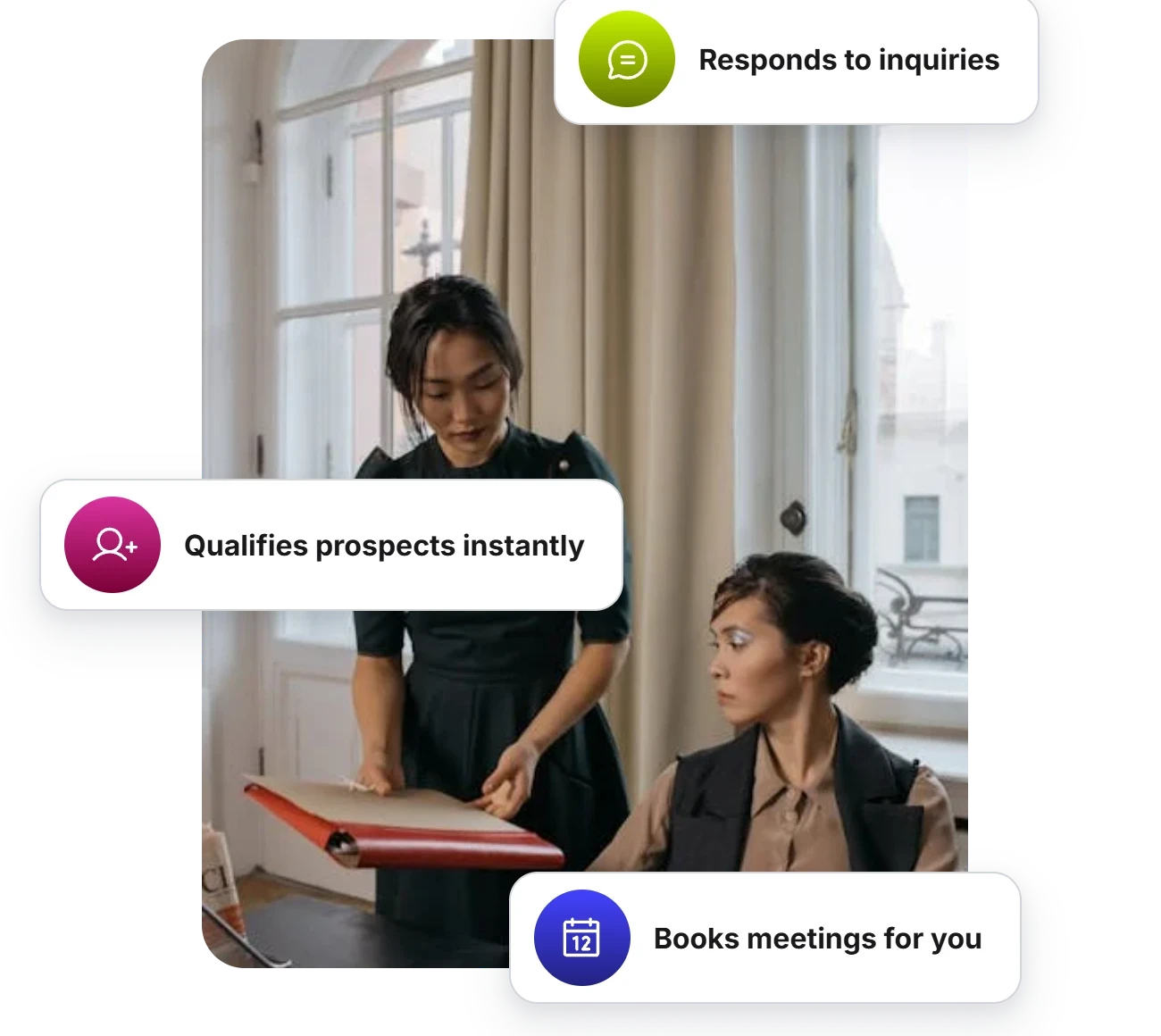 AI agent for executive coaches presenting coaching services