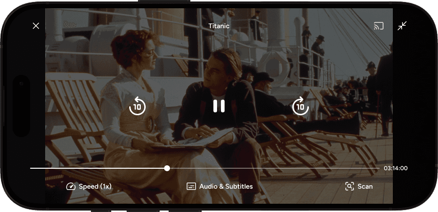 An active video player with an AI "Details" tool for identifying elements within the current frame