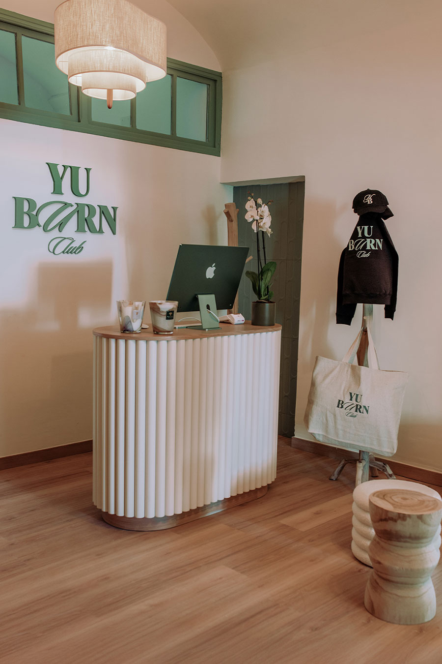 accueil du studio de pilates Yu Burn Club
