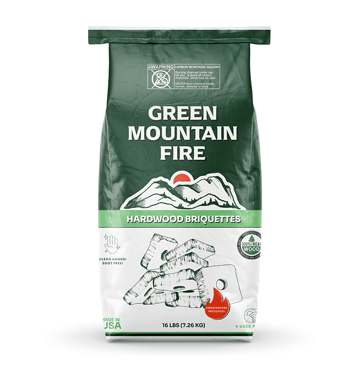 packaging design of the hardwood briquette bag