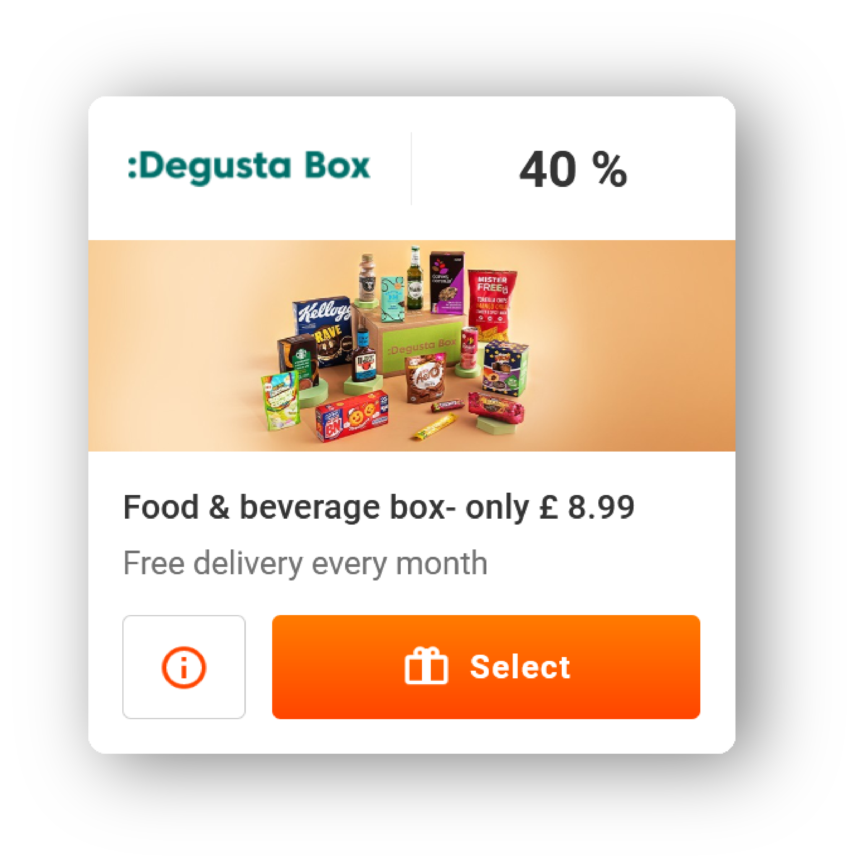 Degusta Box voucher from Sovendus