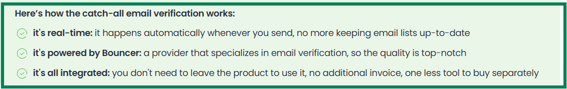 How Woodpecker catch-all email verification works.