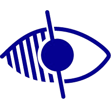 Icône signifiant la notion de défaillance visuelle