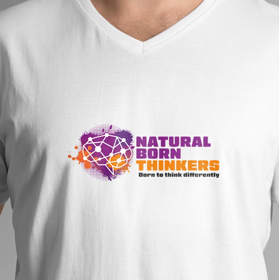 Natural Born Thinkers logo and brand design