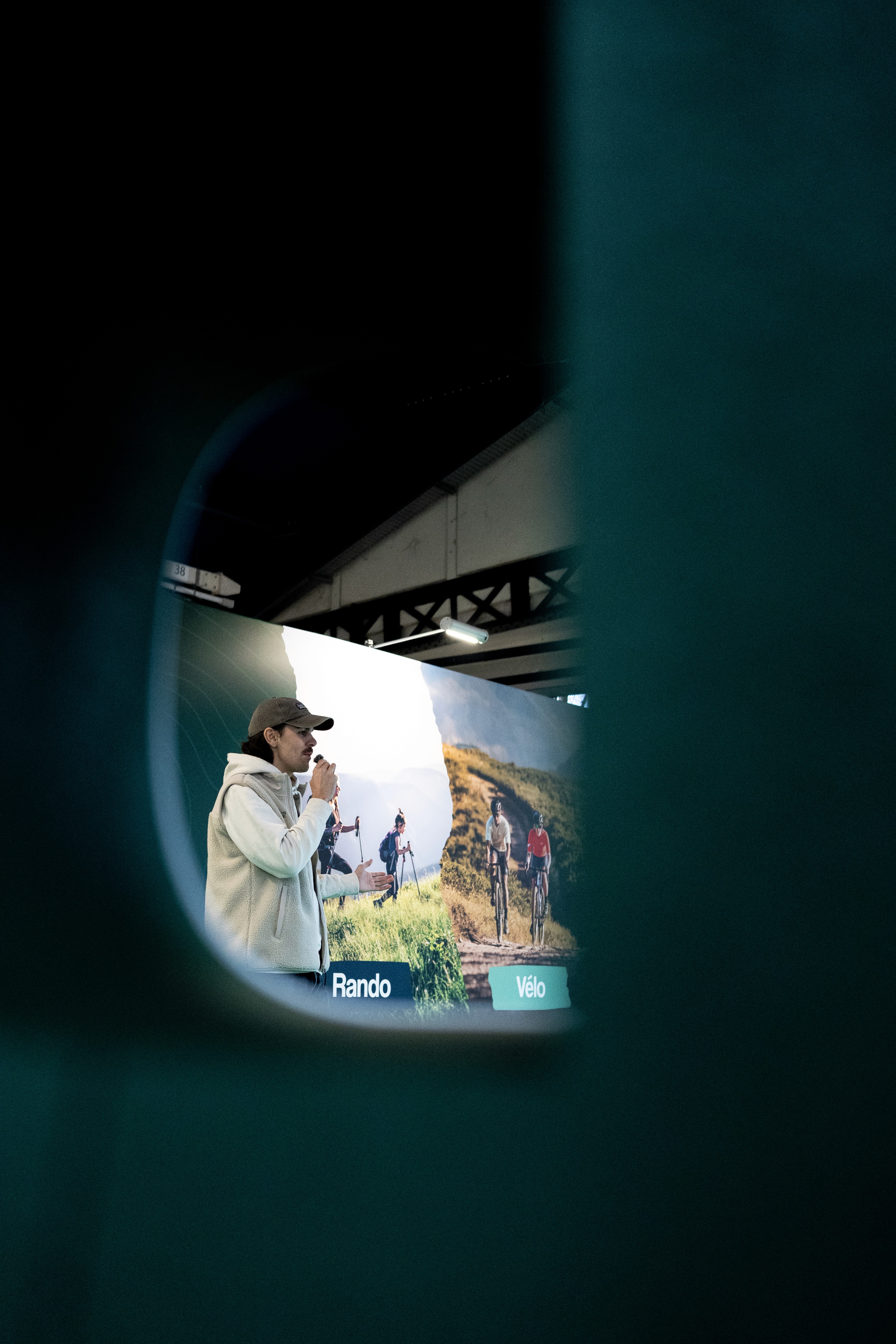 Portrait of portfolio creator – back view