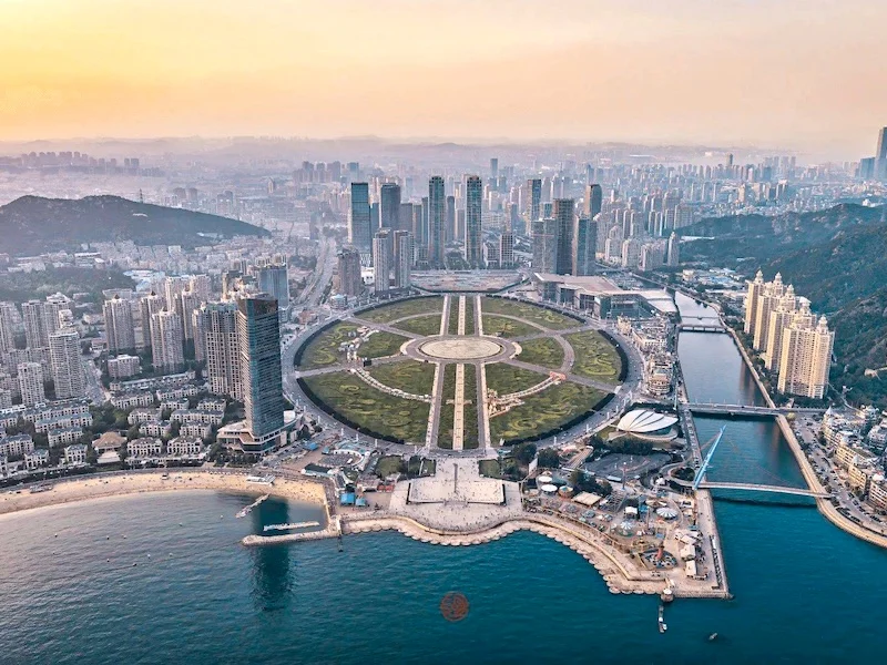 Dalian coast skyline