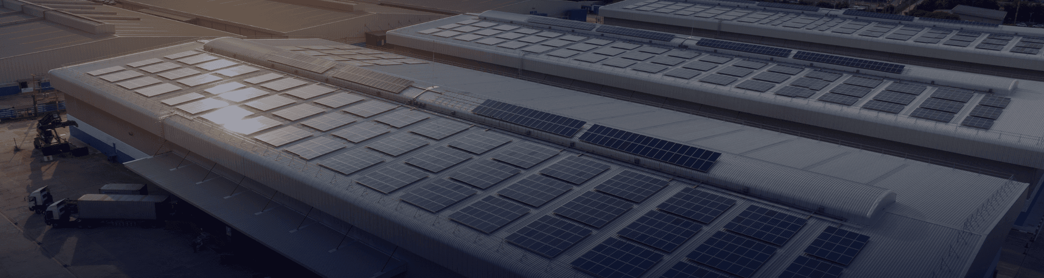 Solar panels installed on a modern building