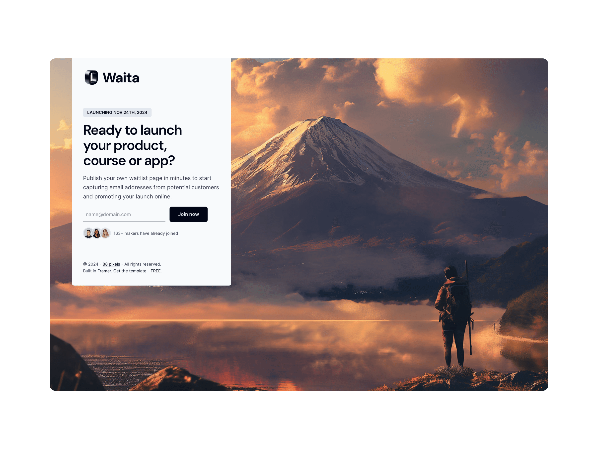 Waita Framer template thumbnail 2