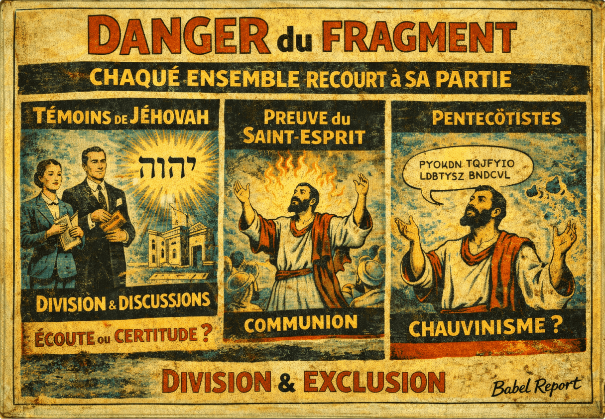Poster of fragmented Christianity