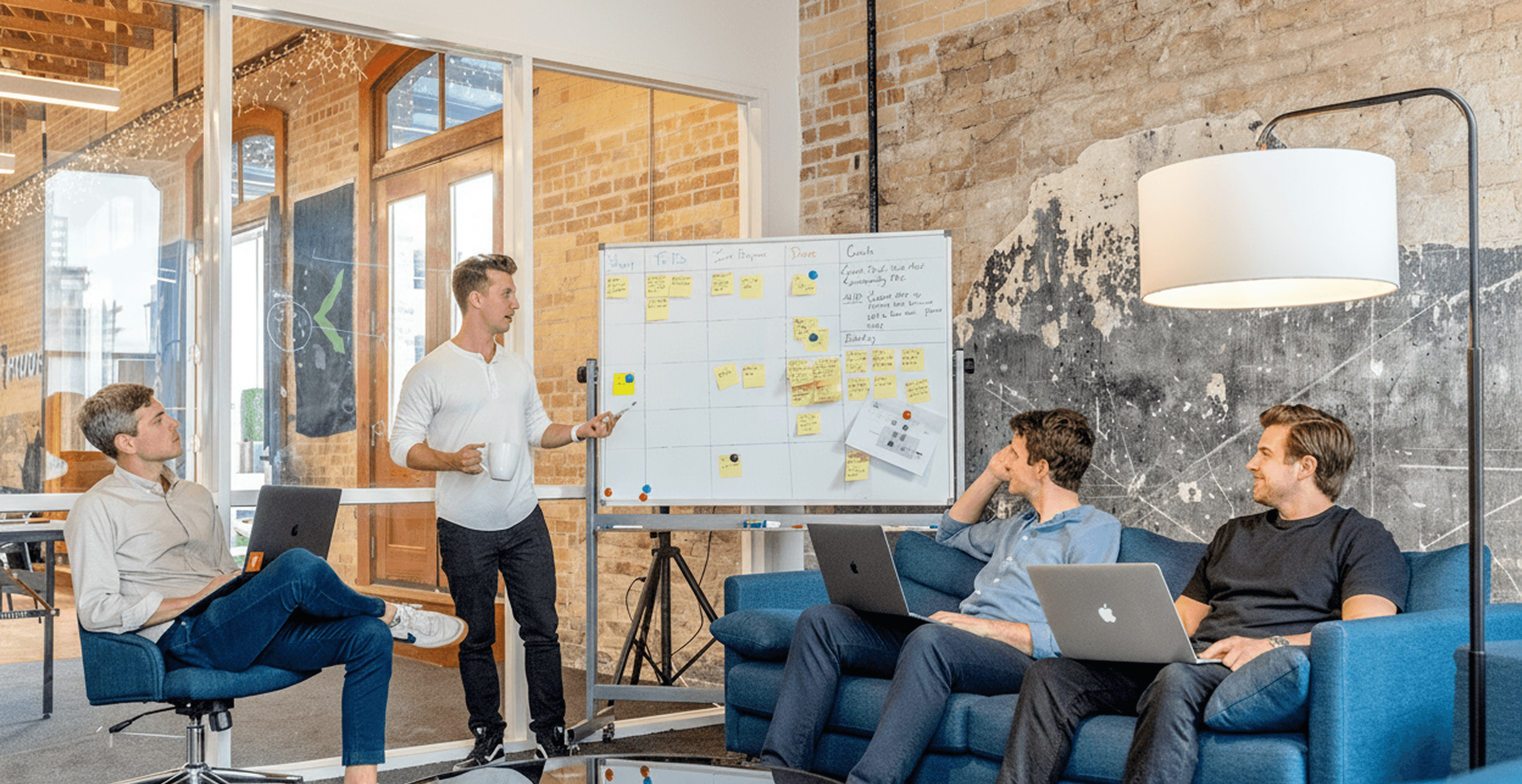 group of people in presentation