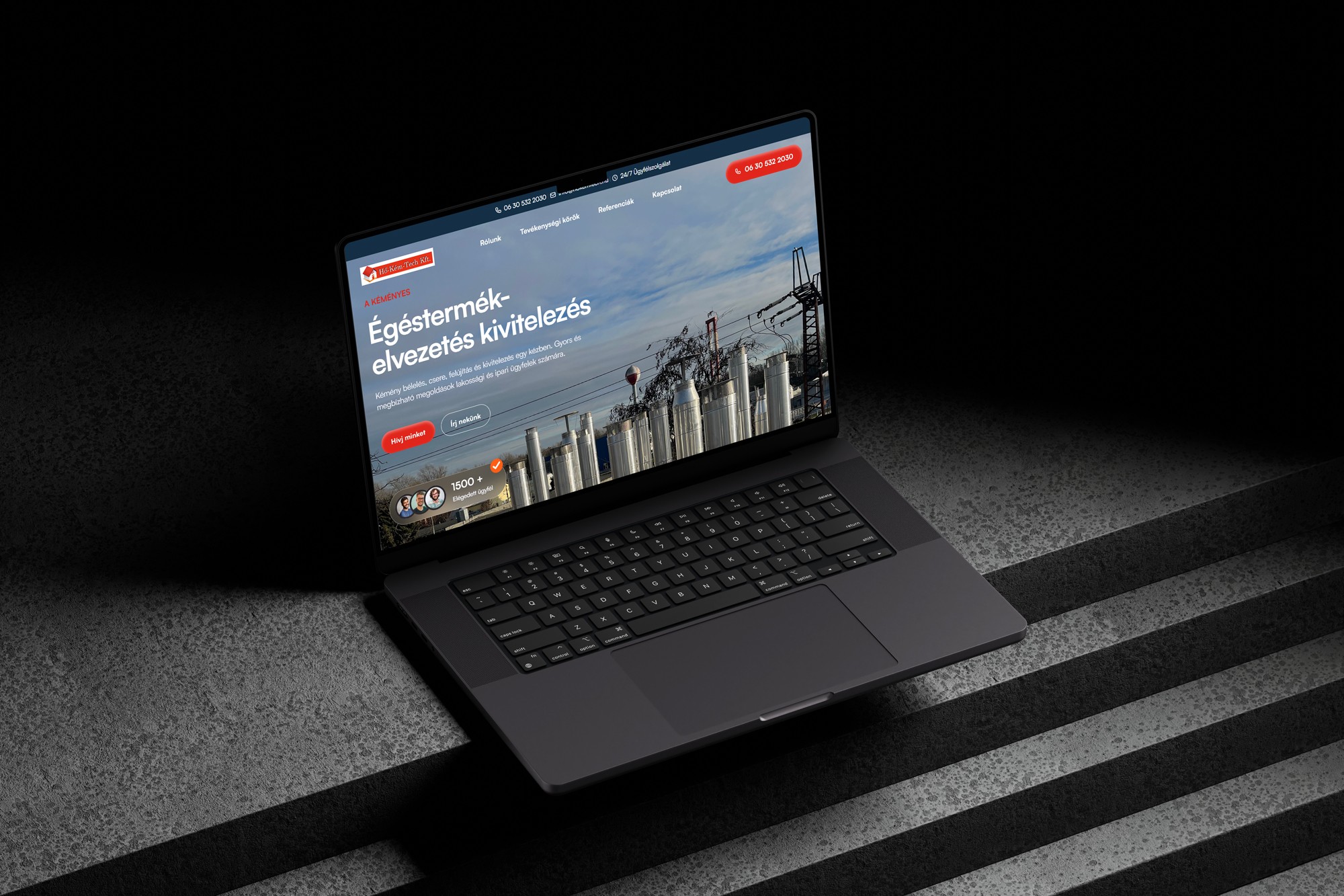 kéményes cég weboldal
