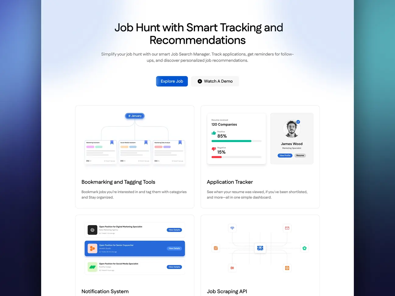 Linokrat all features section preview