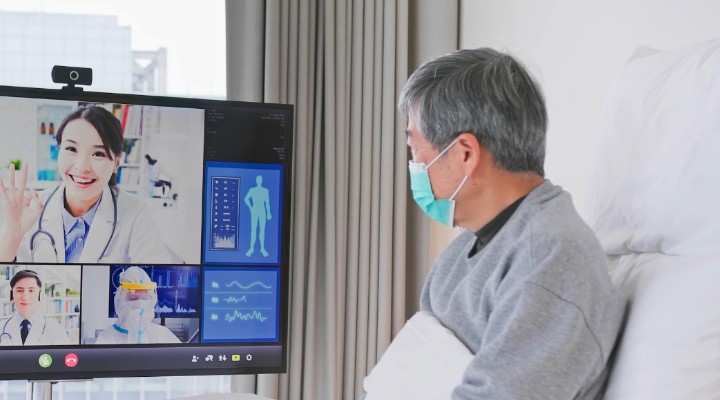 chronic disease management software used in telehealth consultation with a provider