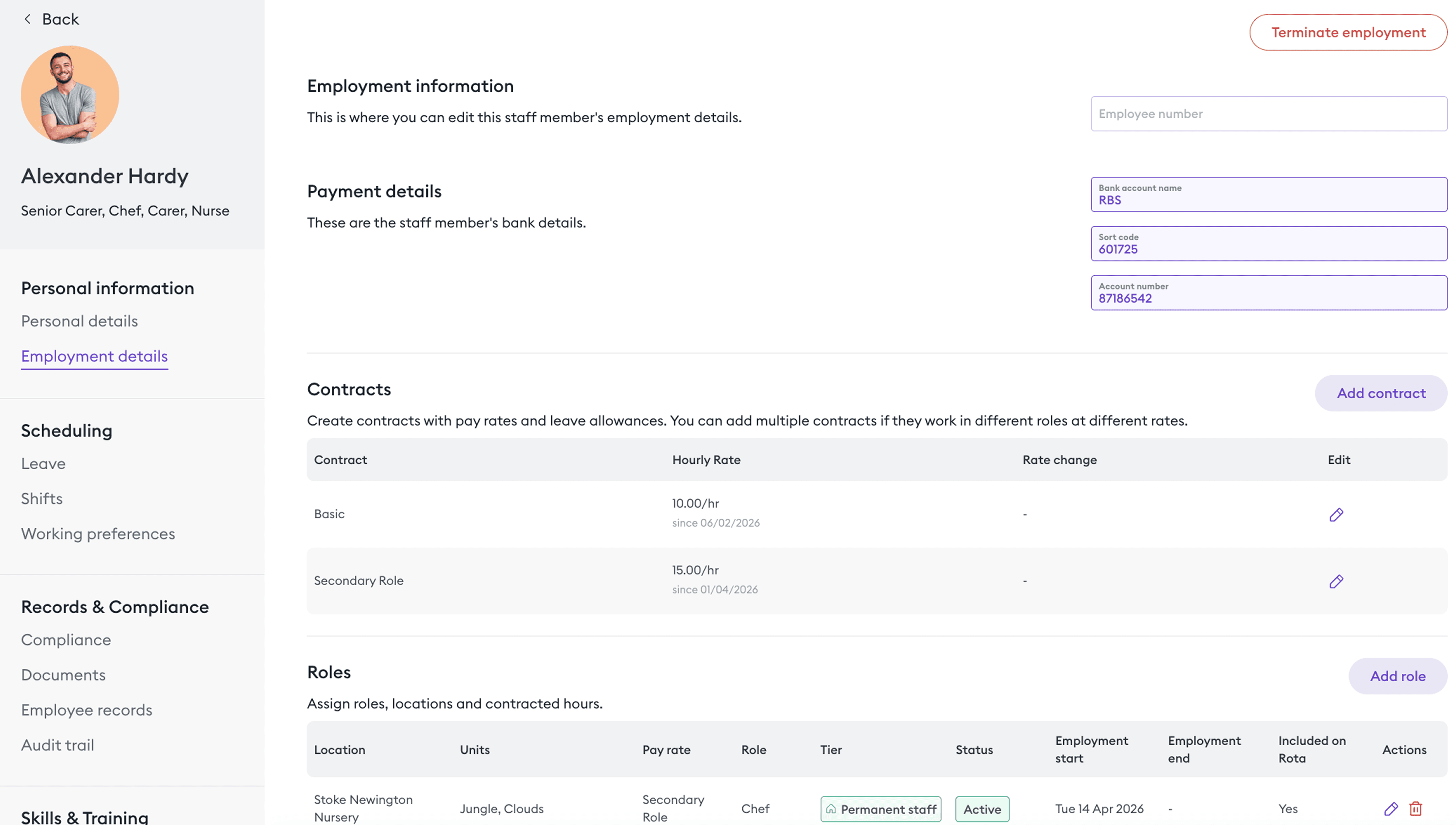 FLorence documents view