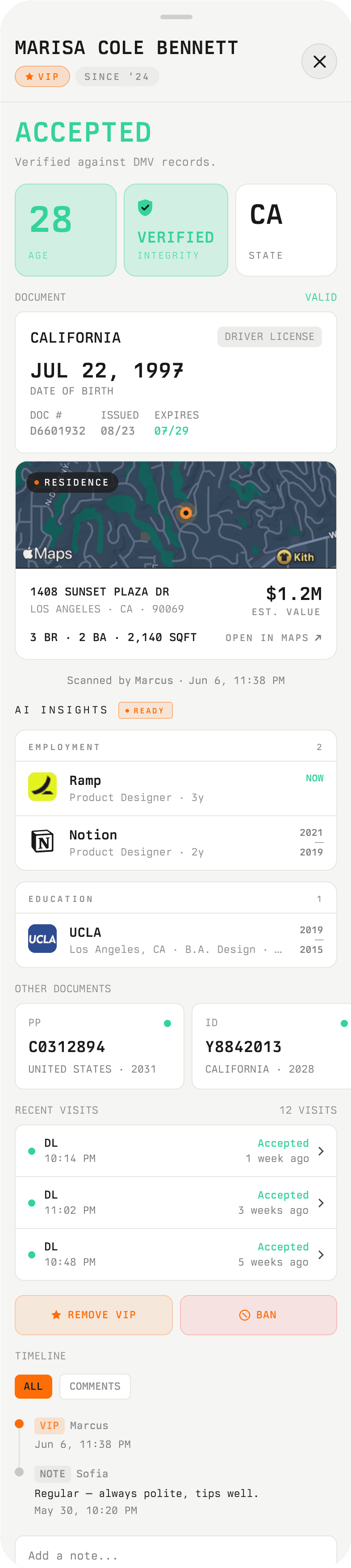 Phone mockup of the Superpower app
