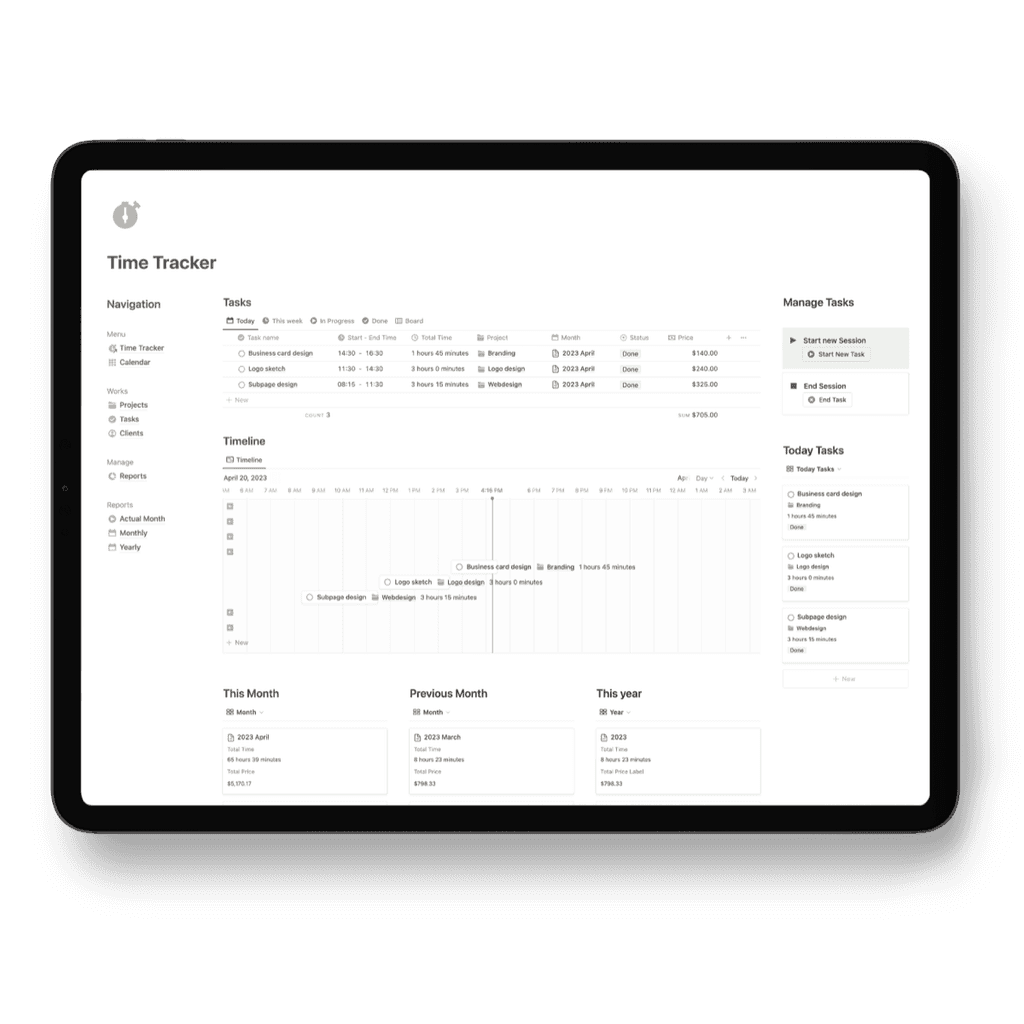 9 Notion Time Tracker Templates for 2024 Solt Wagner