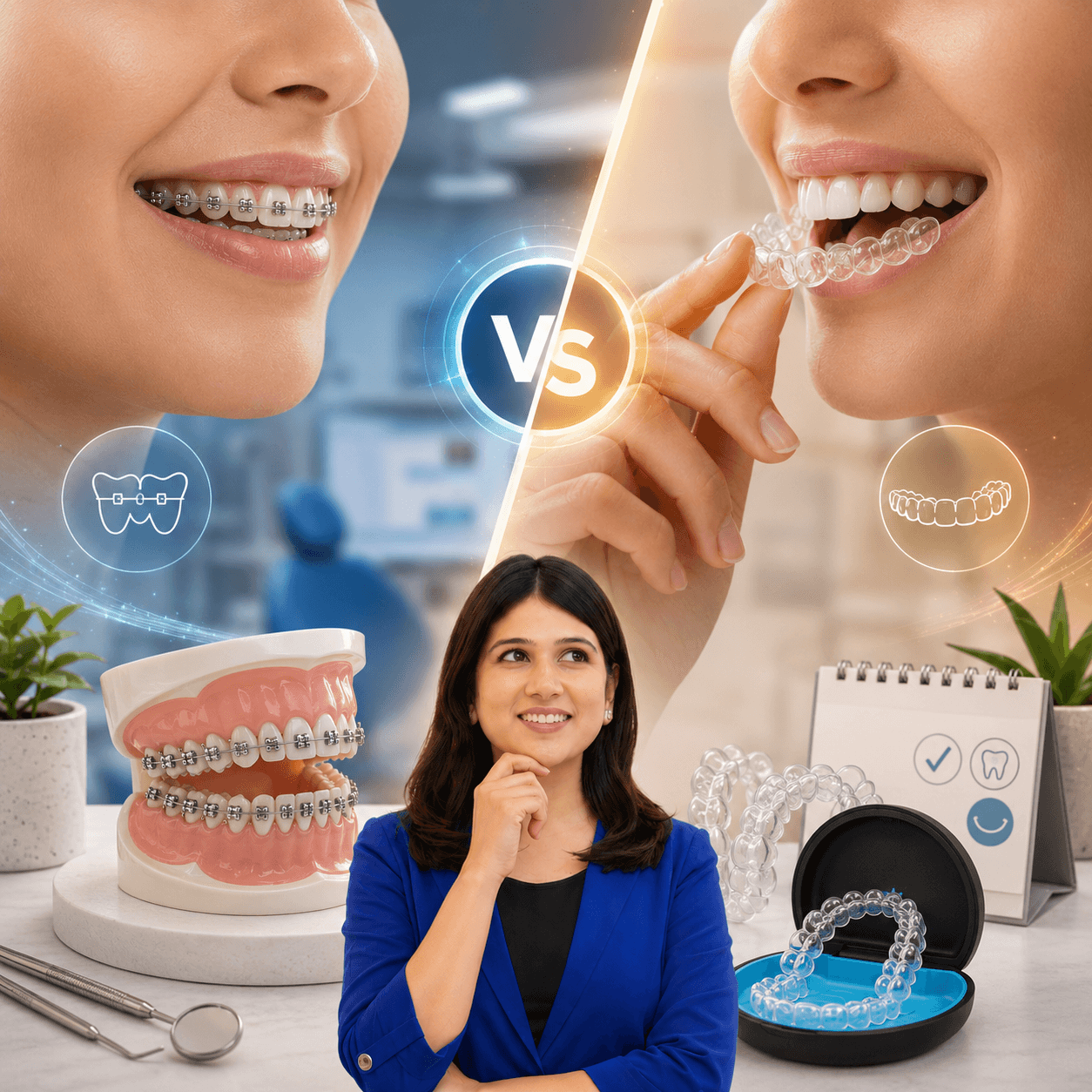 Dental Braces or Aligners Image