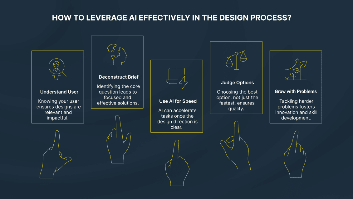 How to leverage AI effectively in the design process?