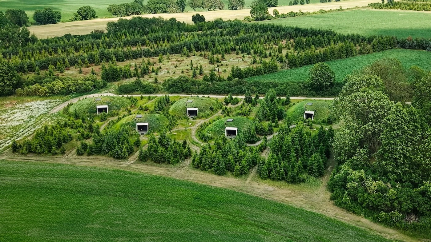 Cabins in woods