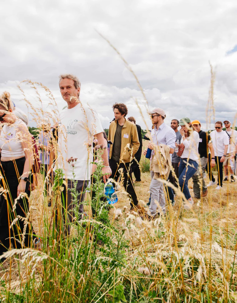 People in Wheat Field