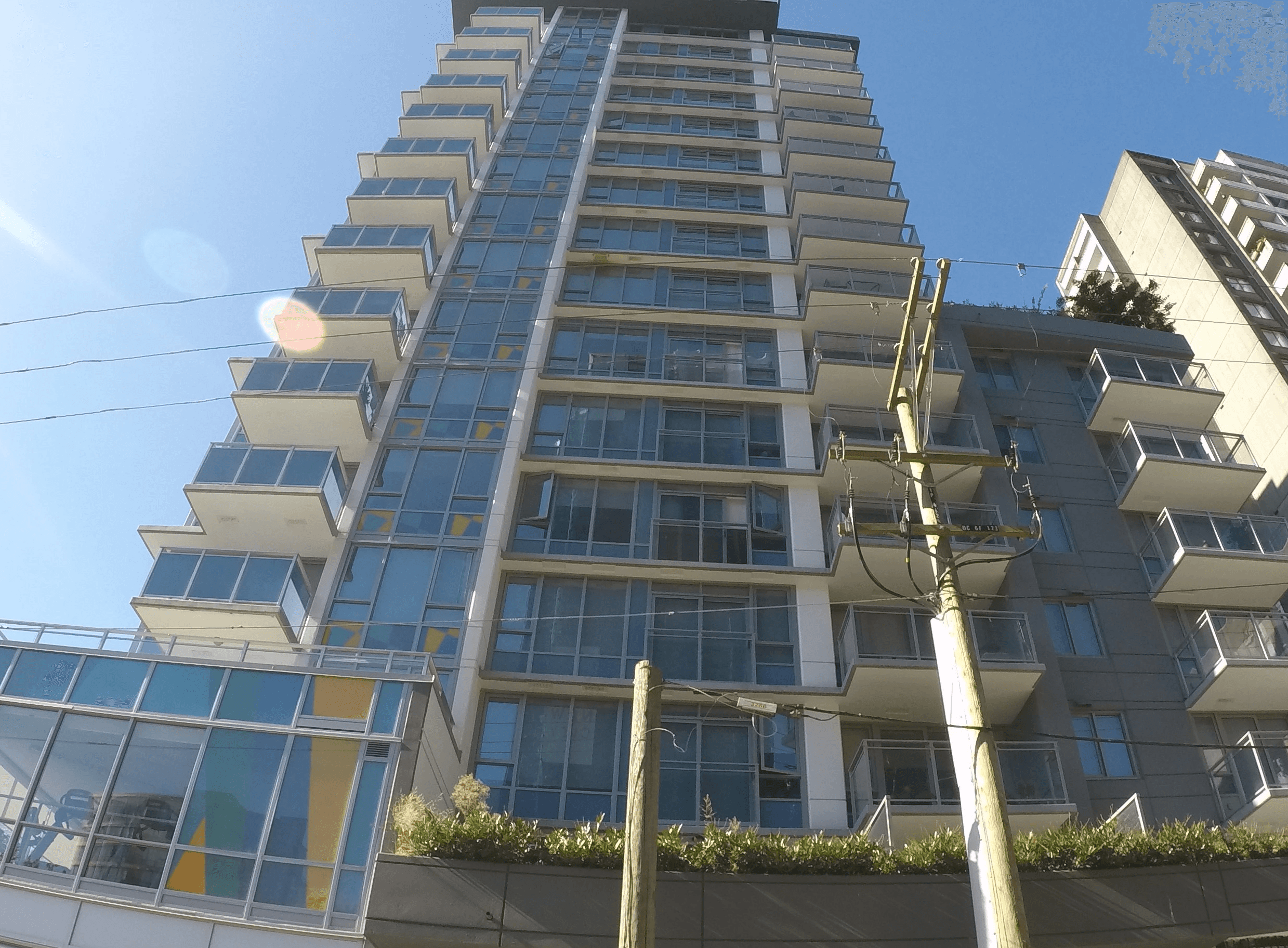Multi-unit residential building downtown Vancouver