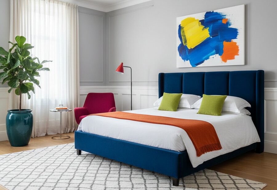 Airbnb bedroom accent