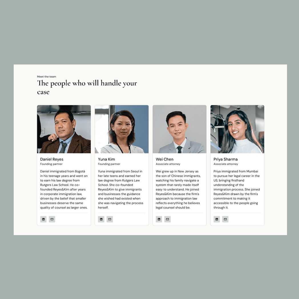 the team behind the immigration law firm