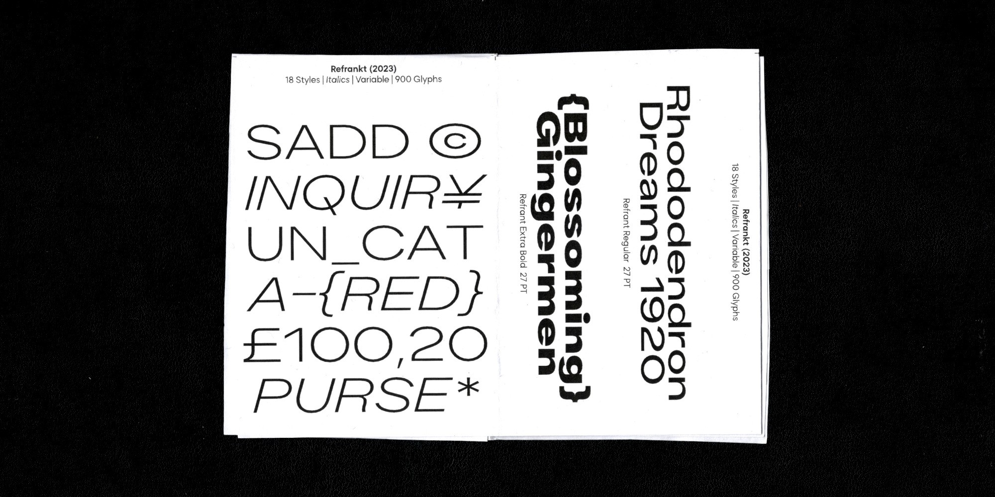 Cover of Groteskly Yours Studio Specimen Zine 