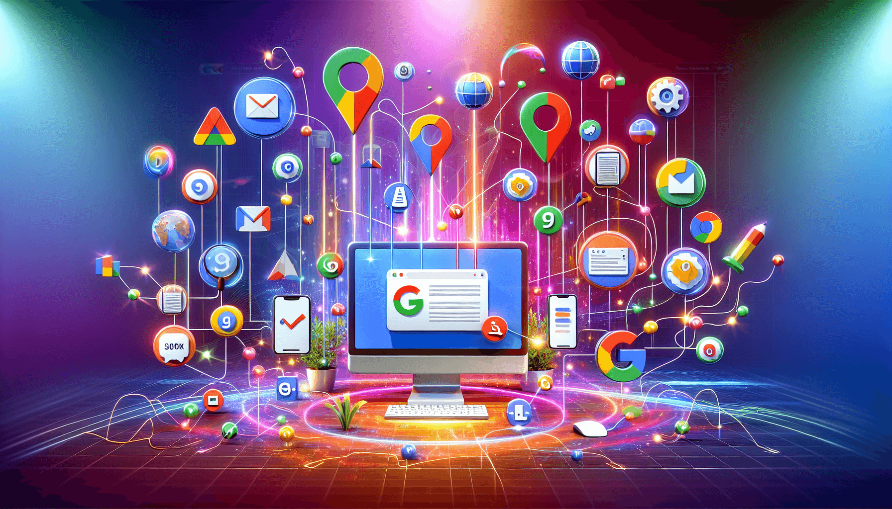 An illustration of integration features between different SEO tools.