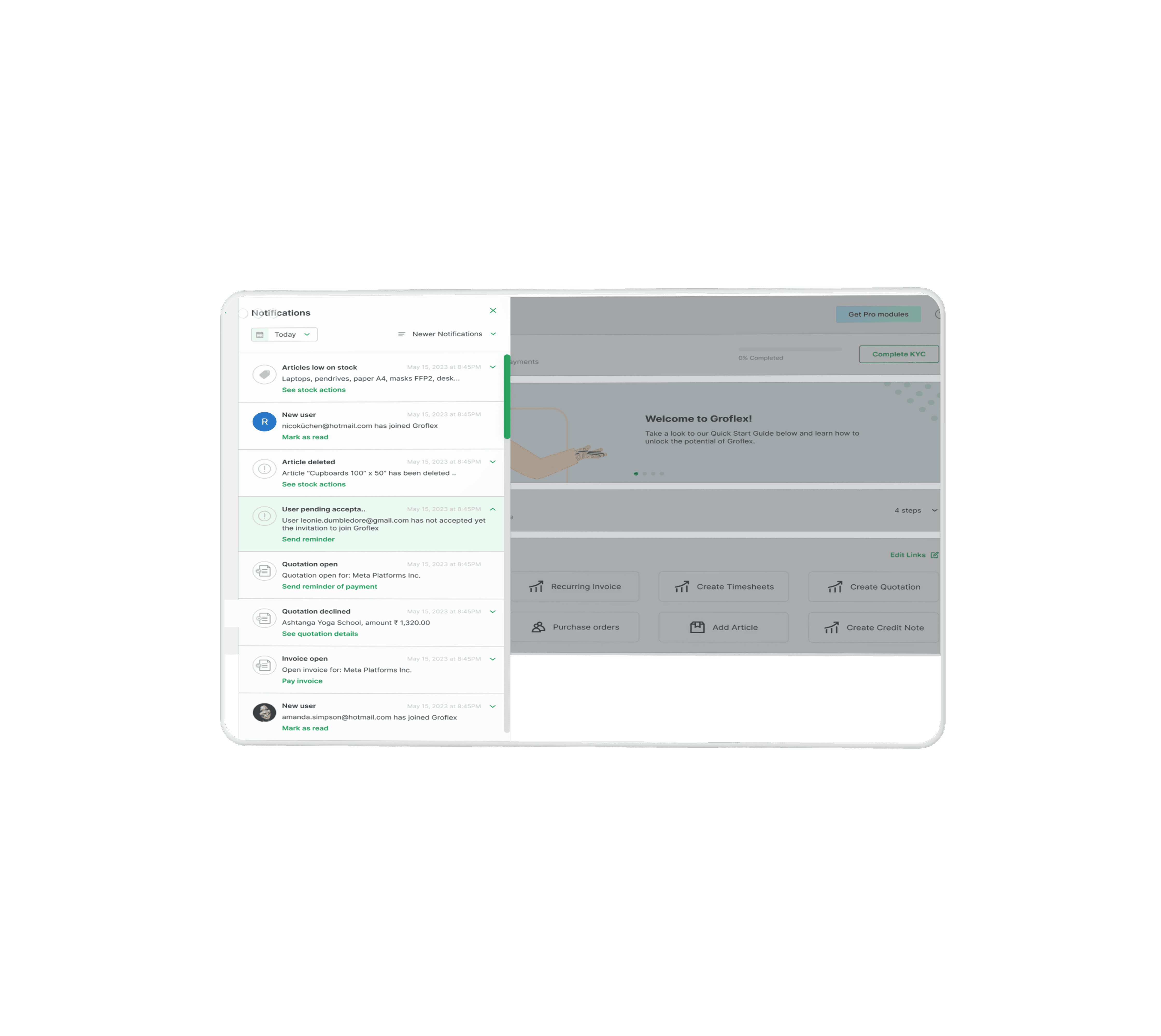 notifications