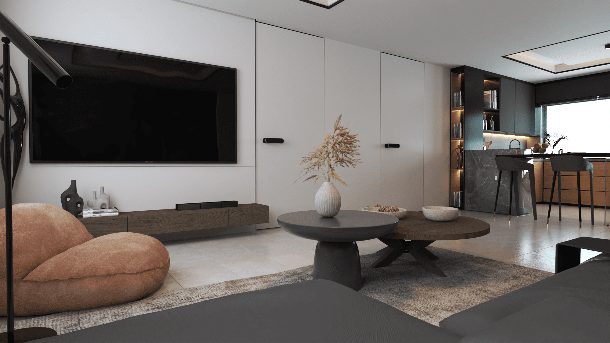 Brown sofa