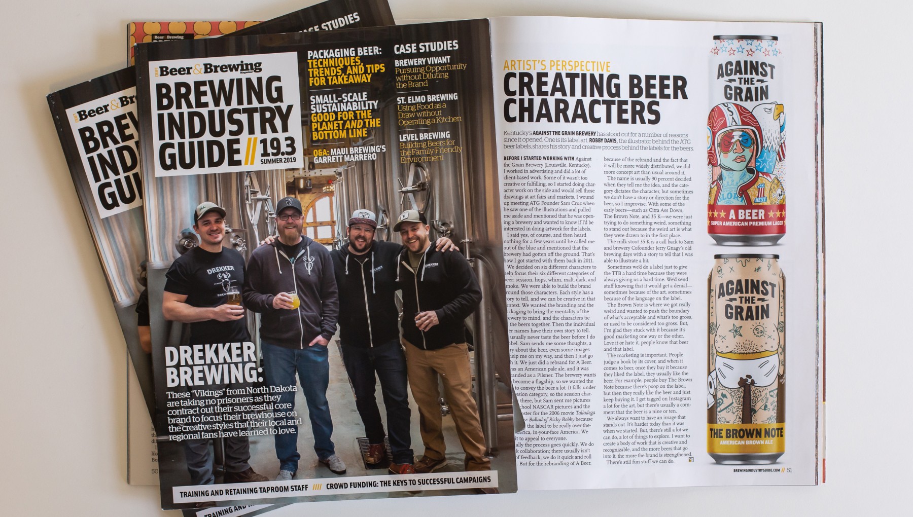 Image of the Against the Grain in Beer and Brewing magazine