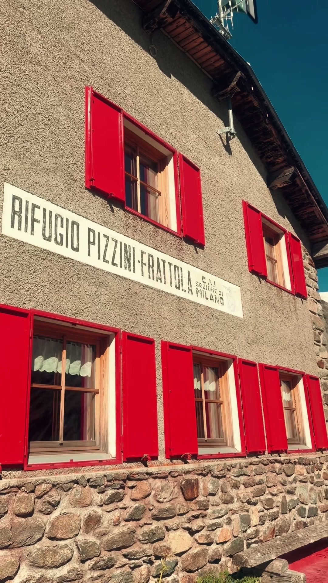 Rifugio Pizzini in the Italian Alps