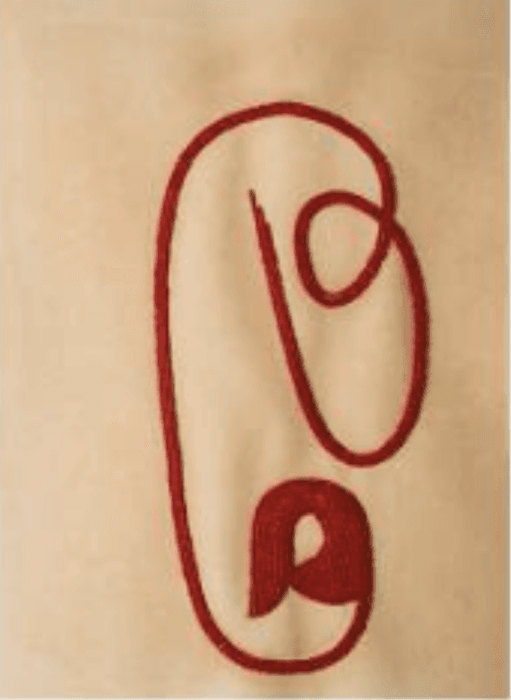 herd of sheep on road painting