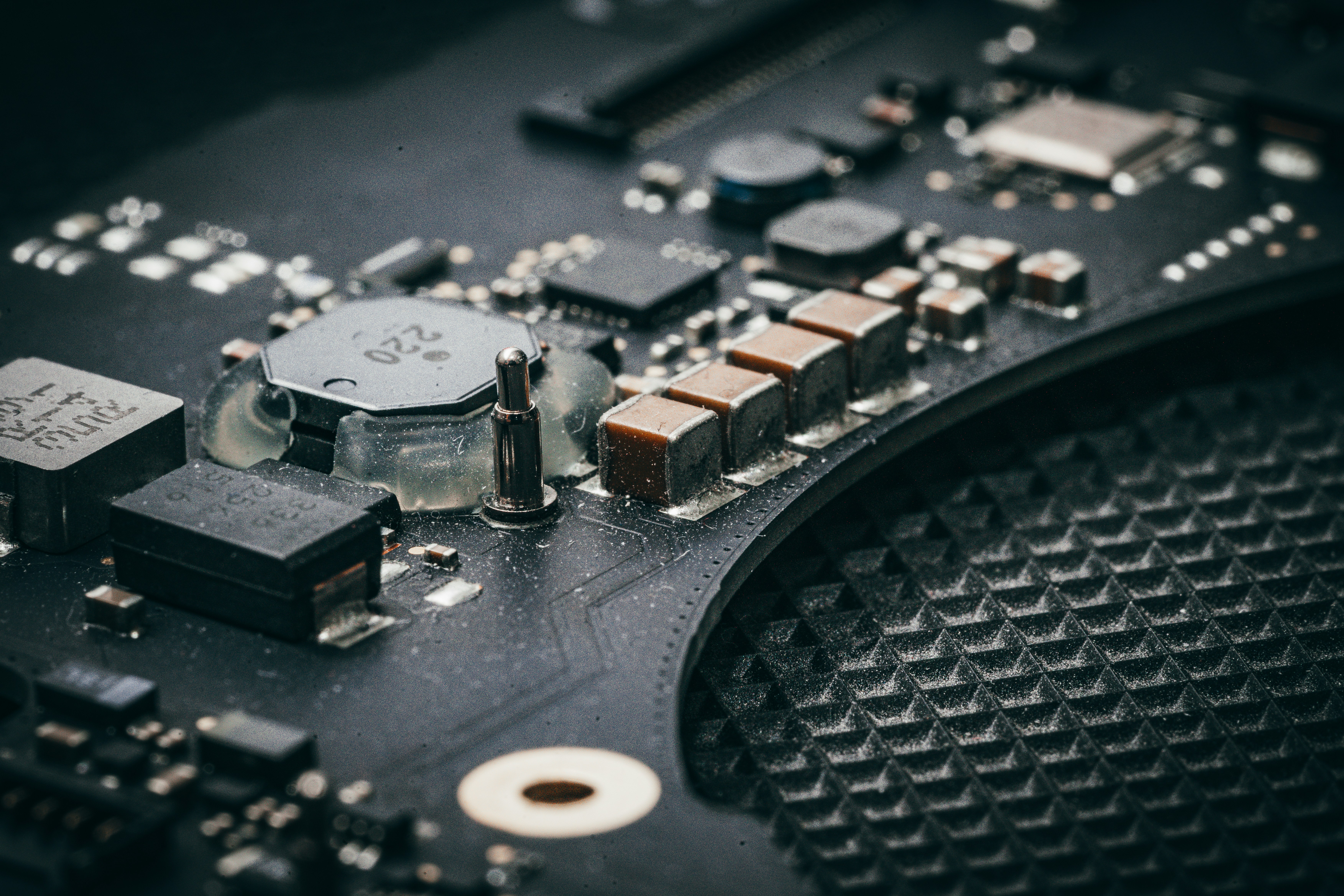 Technician fixing hardware