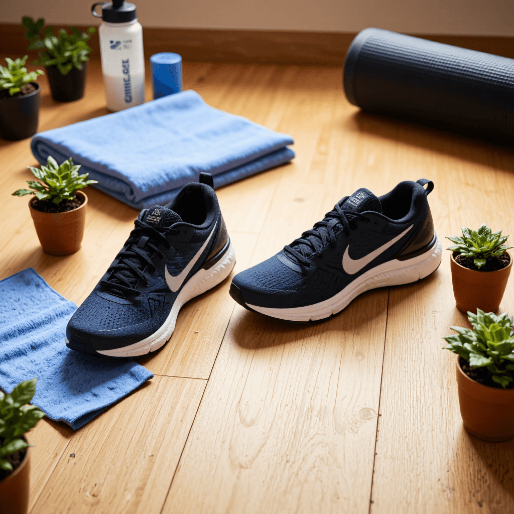 product photography of running shoes