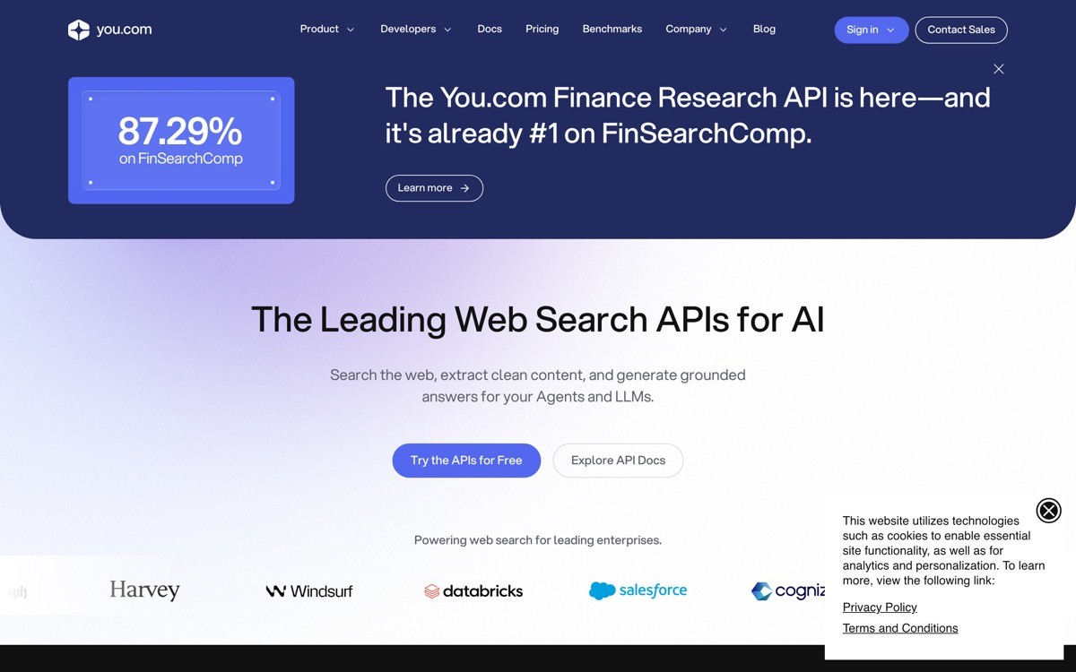 Best AI Research Agent UX with You.com