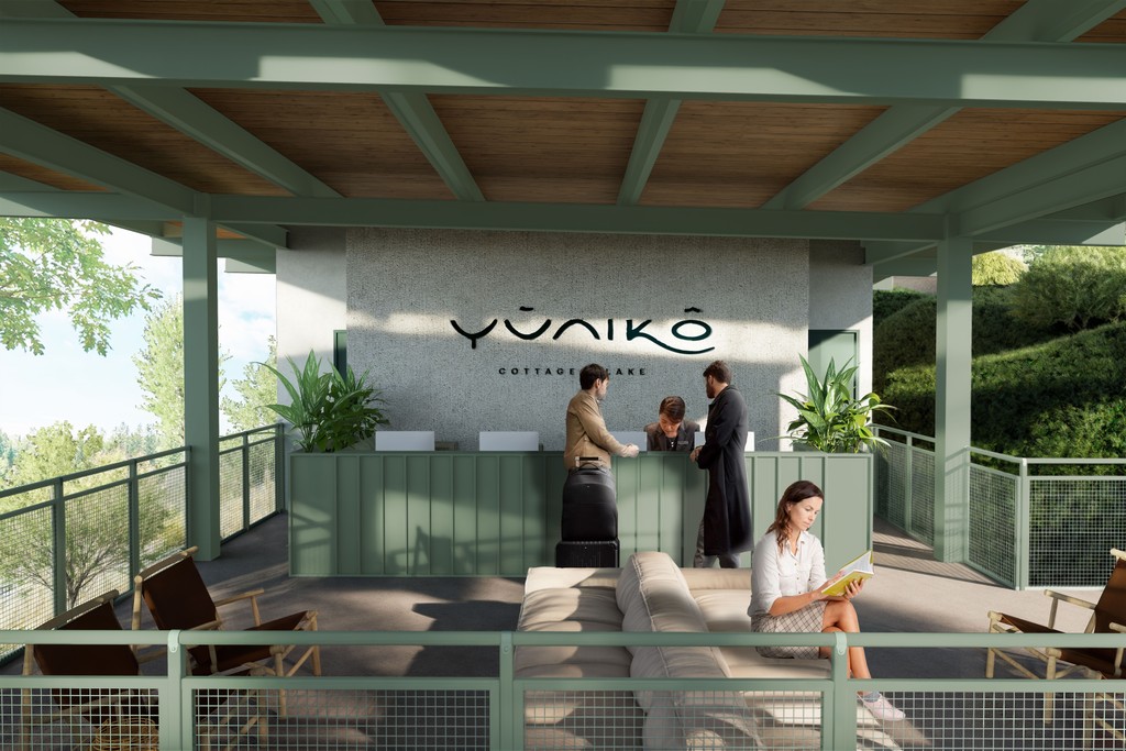 render de la recepcion de yuniko cottage & lake