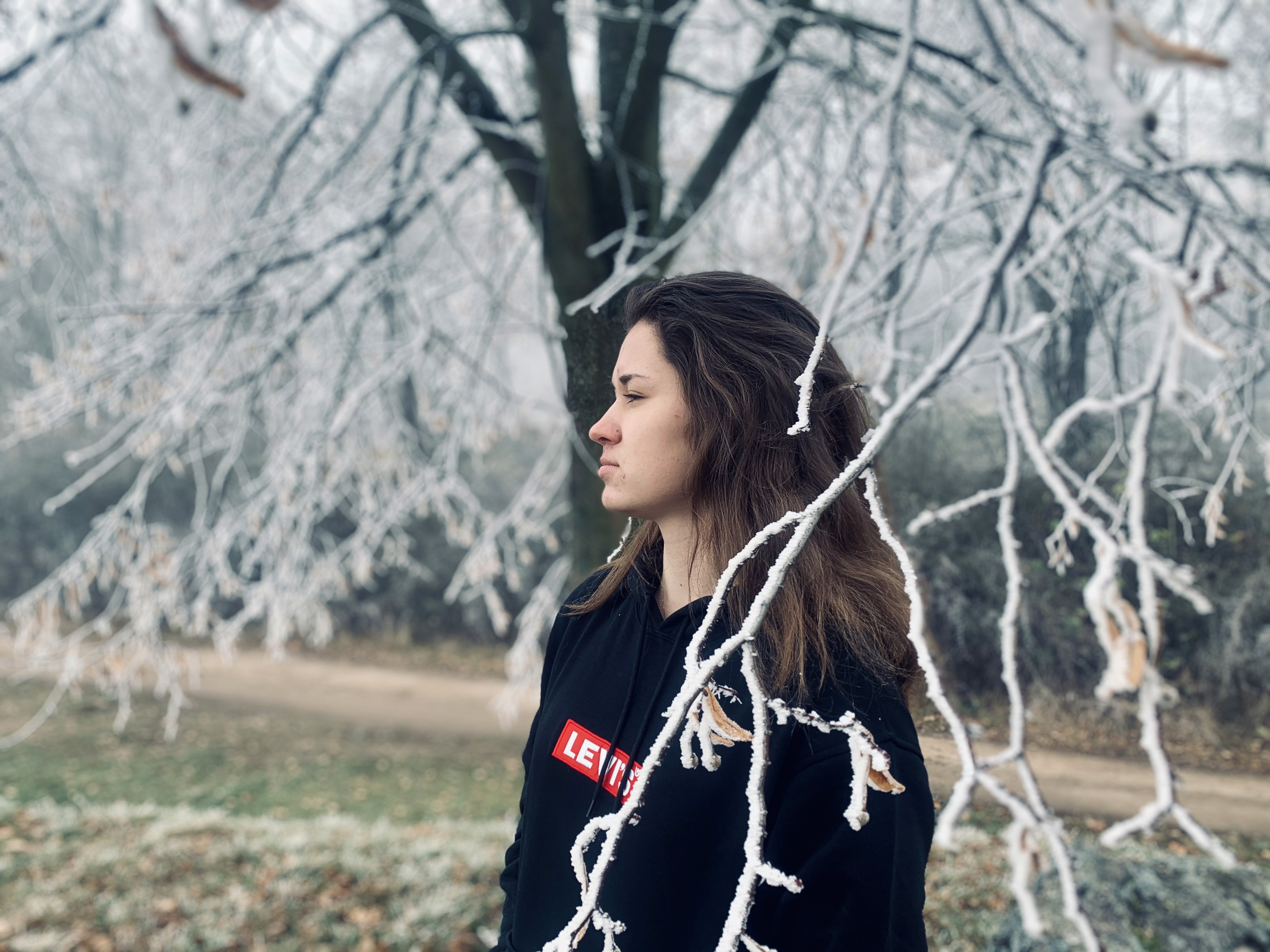 Zimní portrét Nikoly