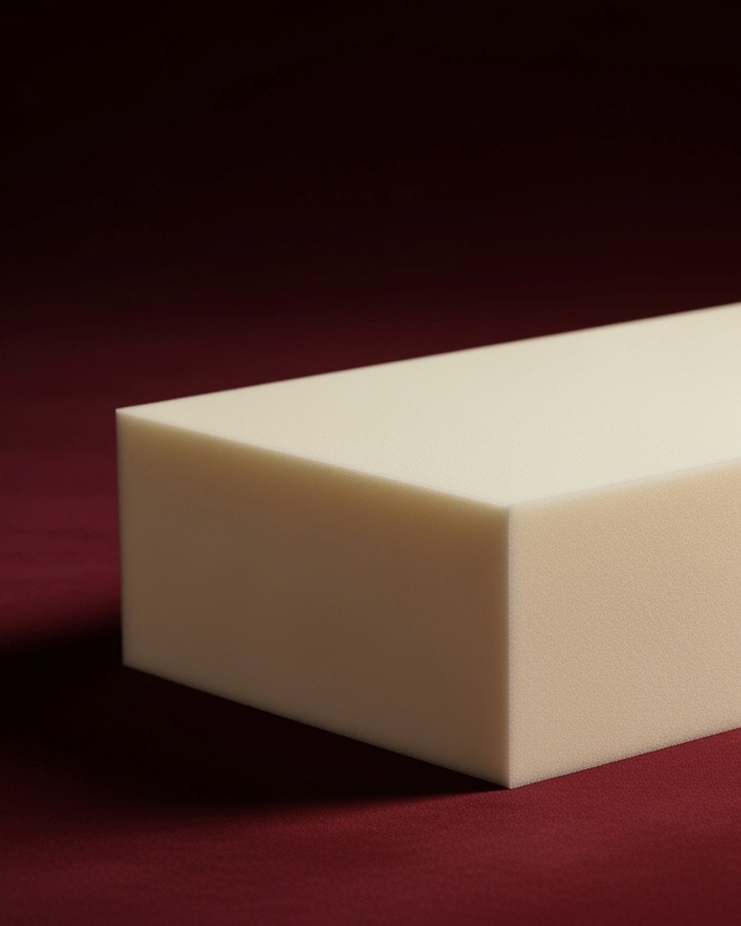 Rammed-earth space with curved walls, wooden seating, and soft daylight from a tall window.