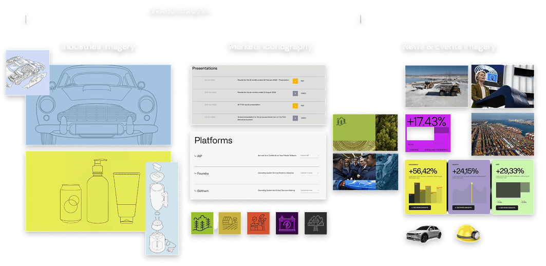 blue white and red abstract painting