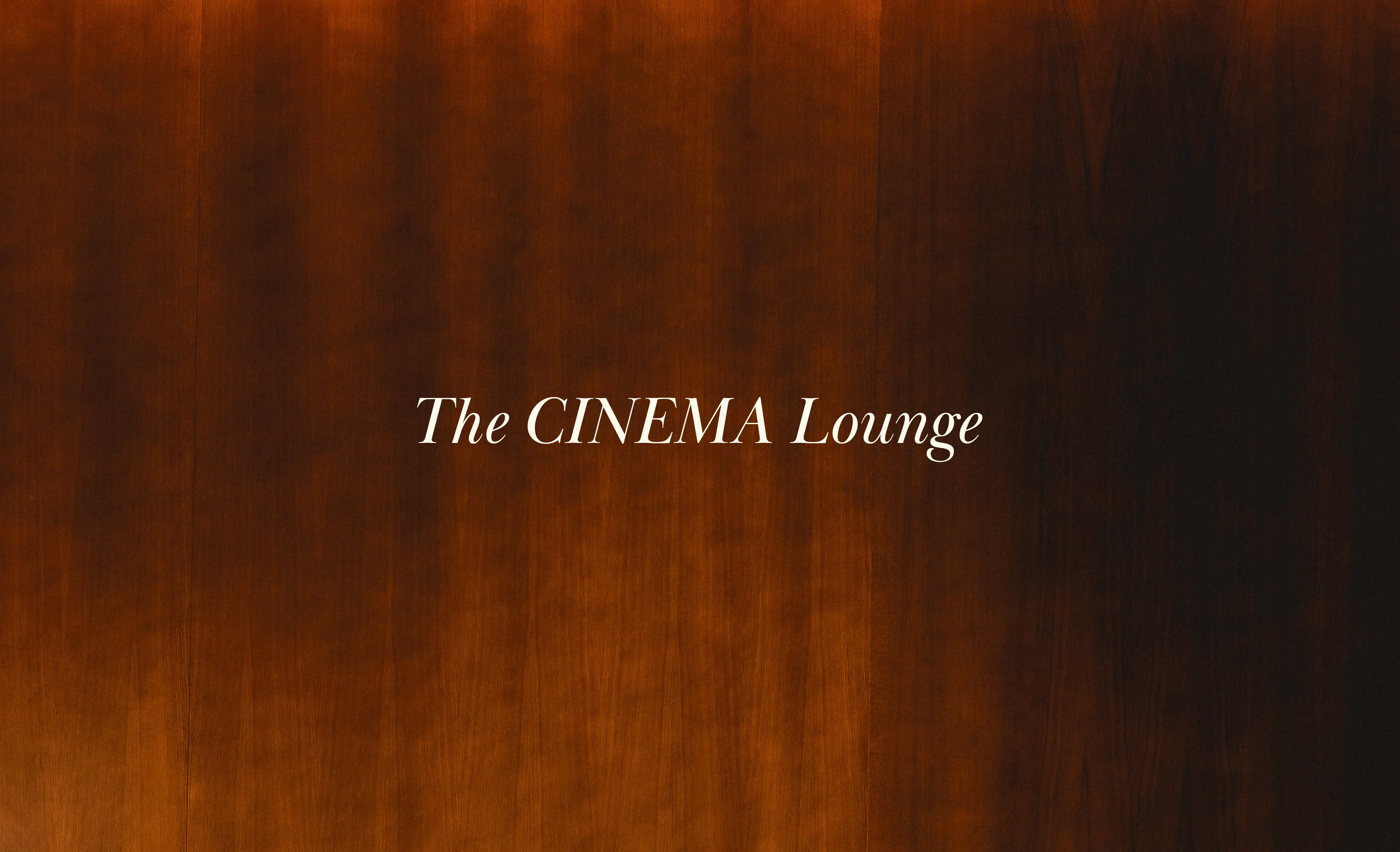 Walnut wood, cinema room
