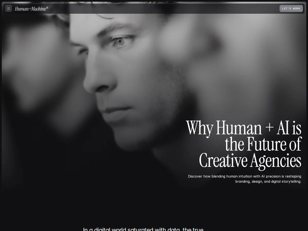 detail image 4 of the human+machin framer website template