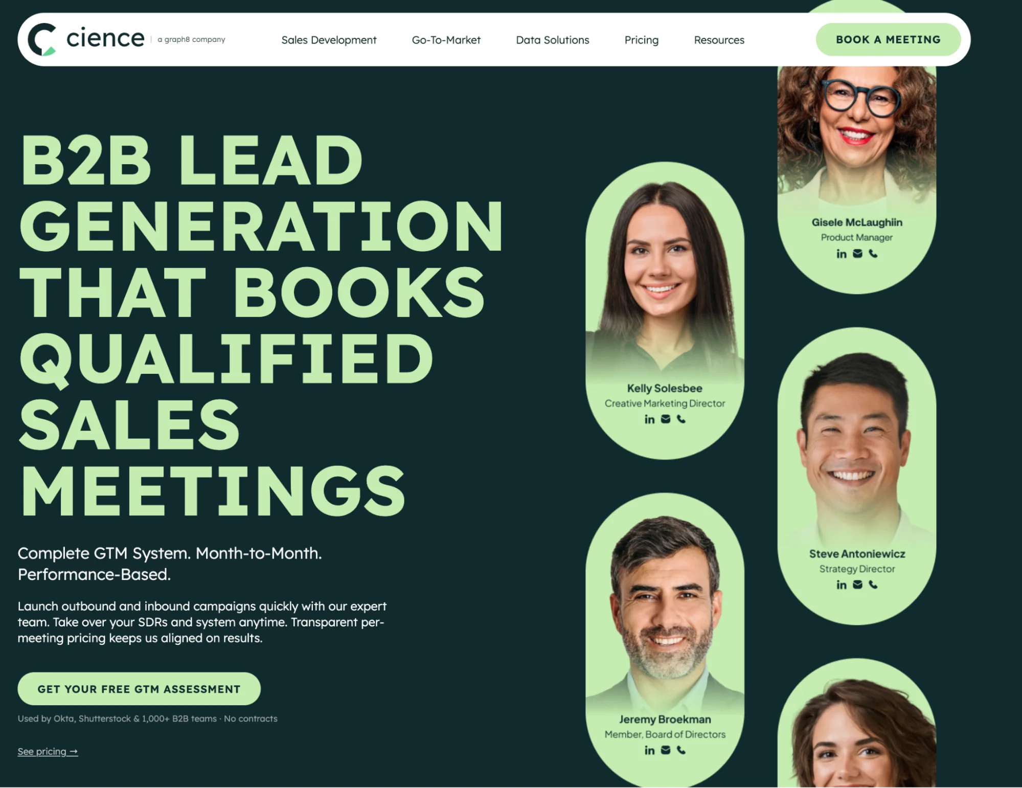 CIENCE homepage: top Grow Surely competitor for lead generation