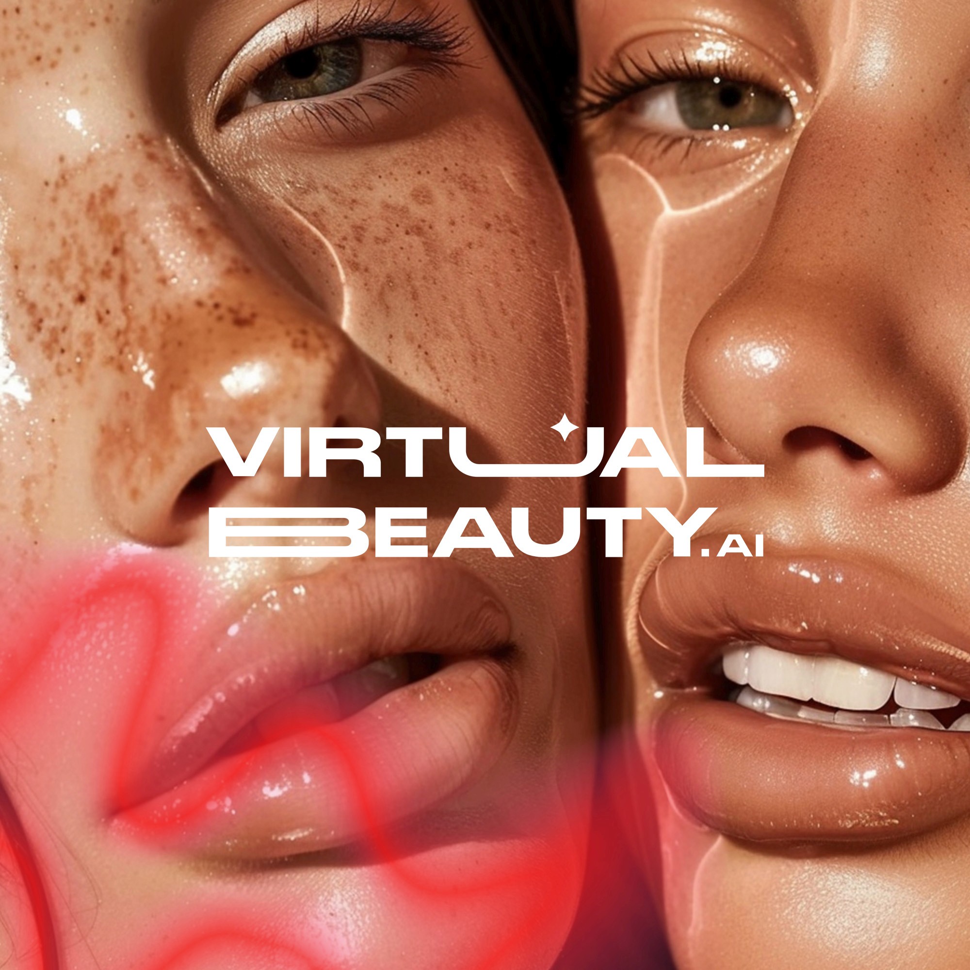 Virtual Beauty AI makeup try-on branding and website