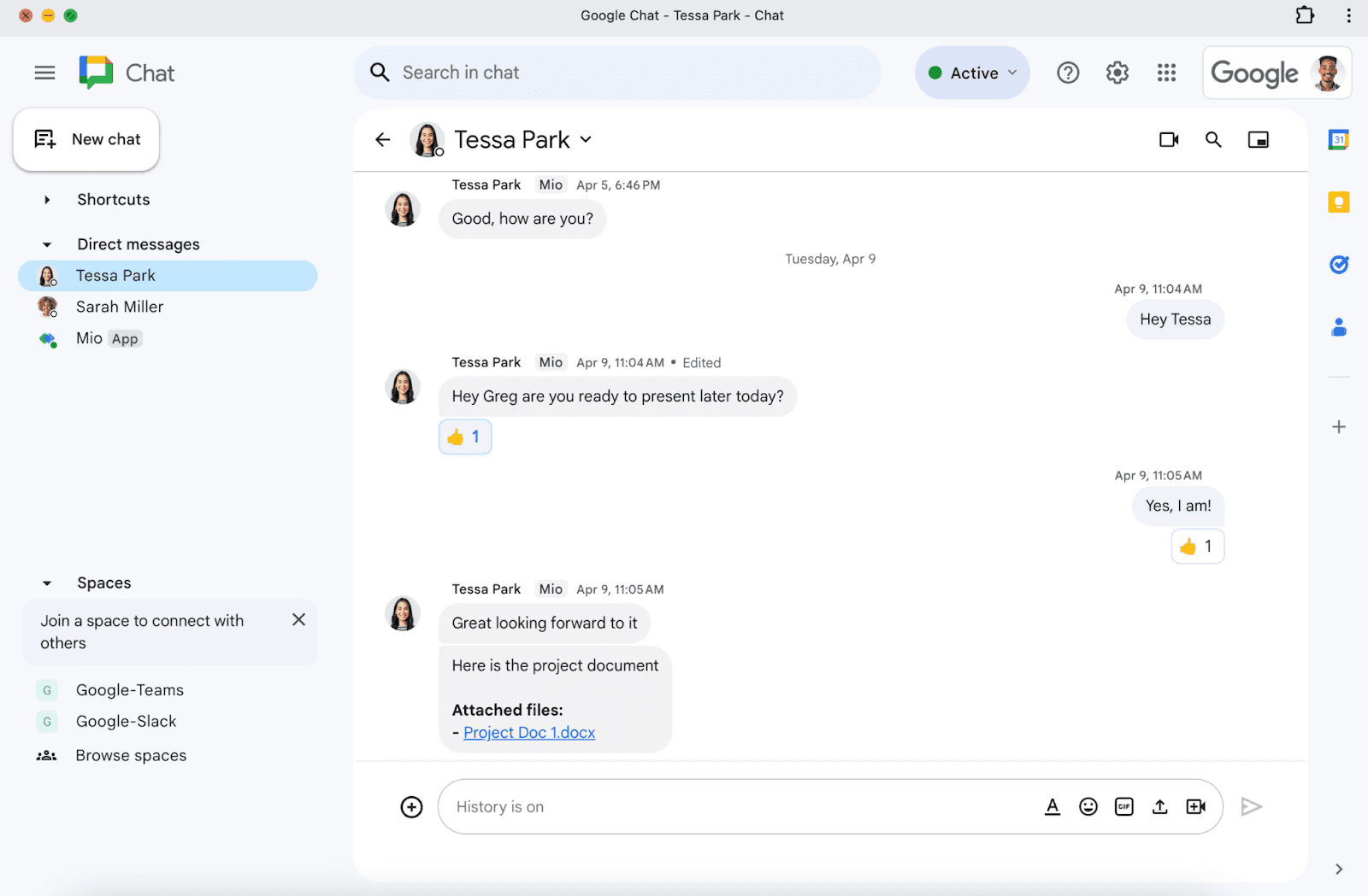 emote workers communicating in Google Workspace