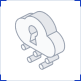 Isometric illustration of a cloud with a hand representing Convert PDF Statement secure cloud conversion with encrypted upload and 24-hour auto-delete
